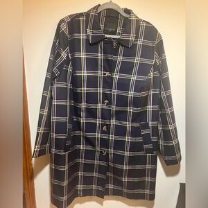 Jacket Navy Blue with pink,yellow and light blue stripes